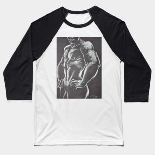 Man Nude Figure 2 Baseball T-Shirt